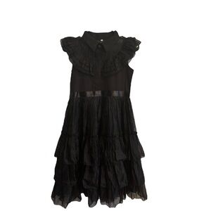 Wednesday Adams‎ Costume Black Ruffled Dress Only